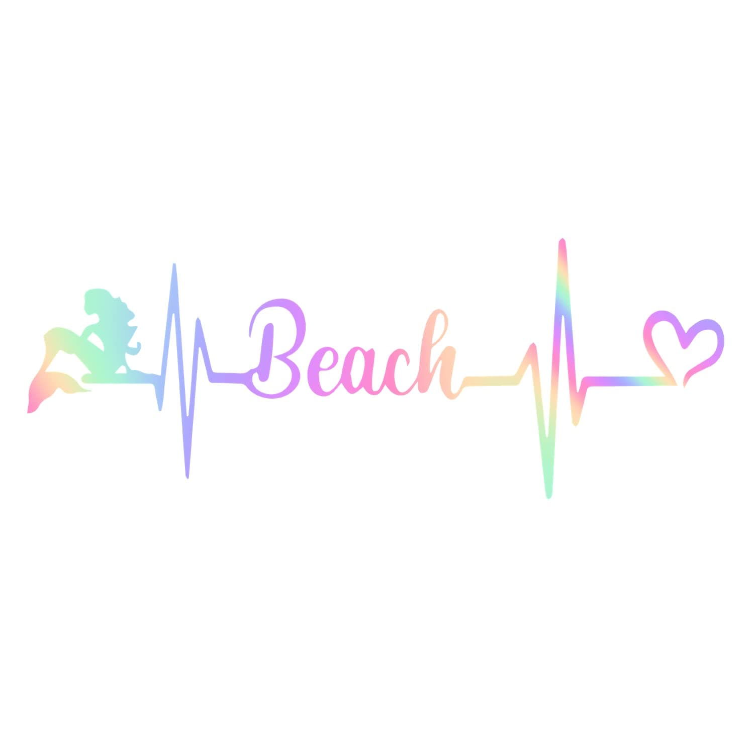 Decal Stickers Mermaid Beach Love Hologram Set of 2 Premium Waterproof ANDstic909452HO
Decal Stickers Mermaid Beach Lo