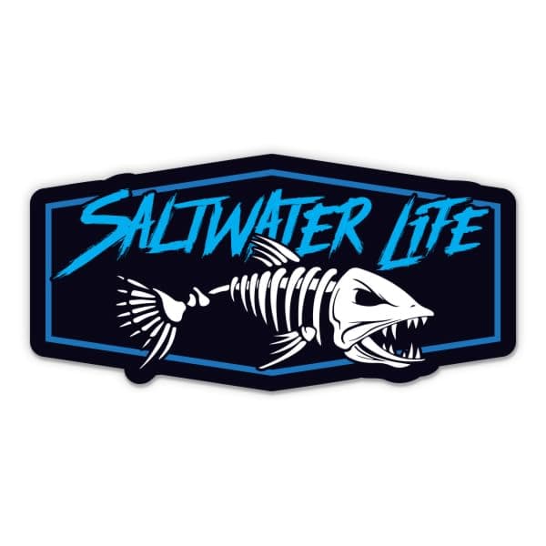 Saltwater Life 4" Water Bottle Sticker - Waterproof Vinyl Decal for Fishing Enthusiasts
| Saltwater Life 4" Car Sticker