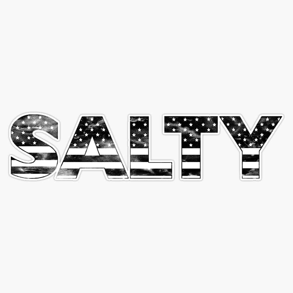 Salty Waterproof Decal for Laptop Window Bumper Sticker 5"