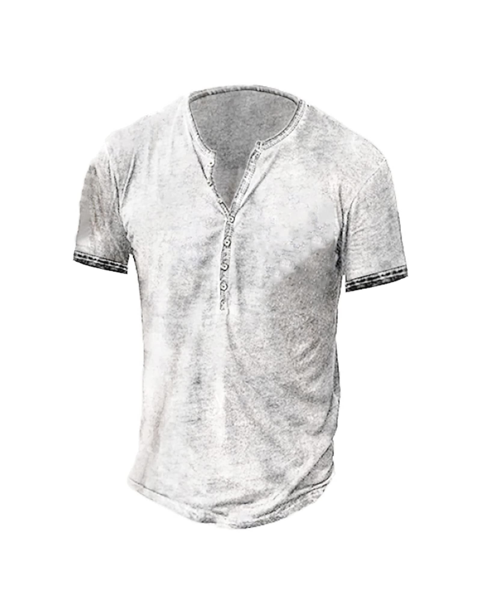 Beautyshow Men's Retro Distressed Henley Shirts Casual Button Down for Men
| Beautyshow Mens Washed Short Sleeve Tees C