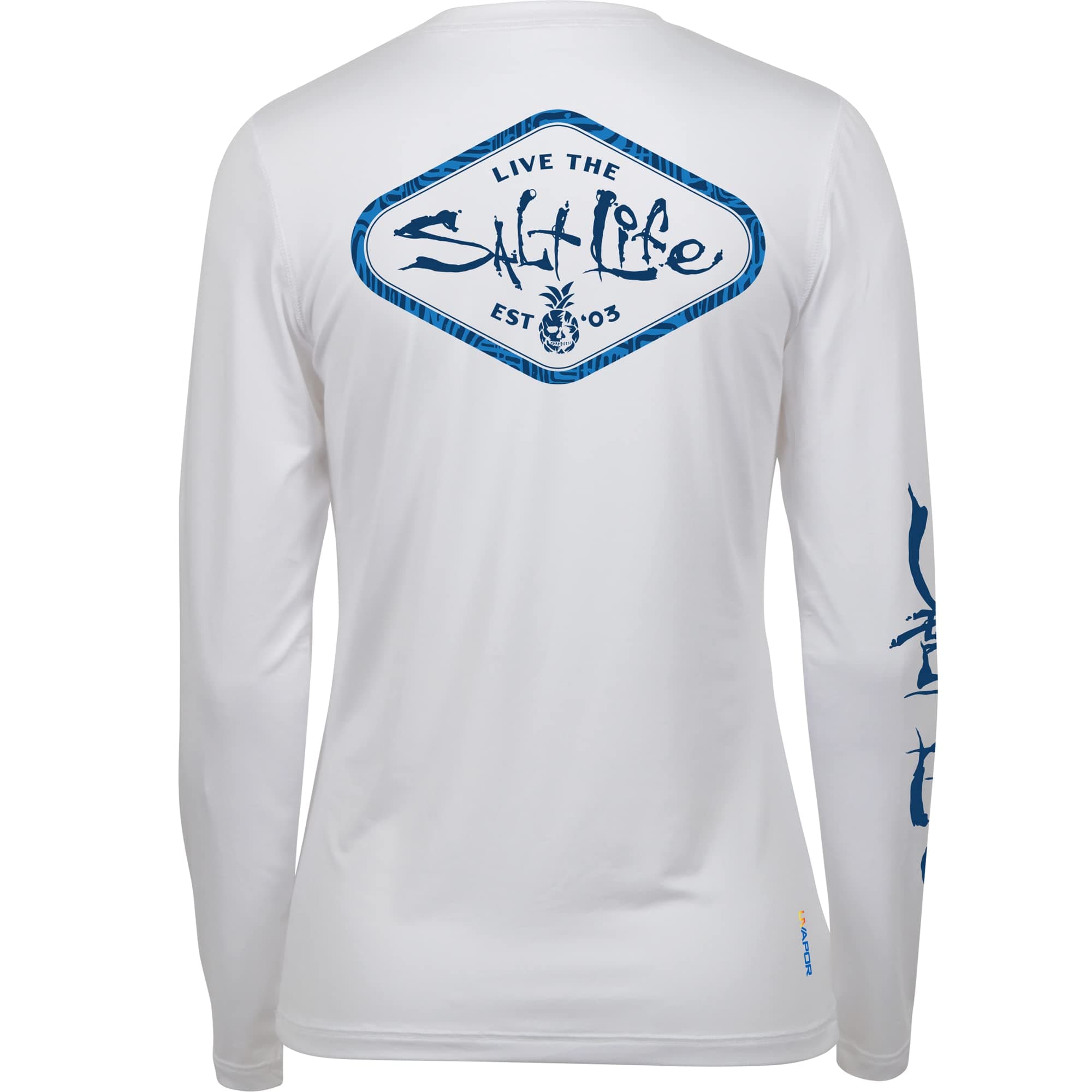 Salt Life Women's Simply Salty Long Sleeve Performance Shirt for Outdoor Adventures with Moisture-Wicking Technology, St