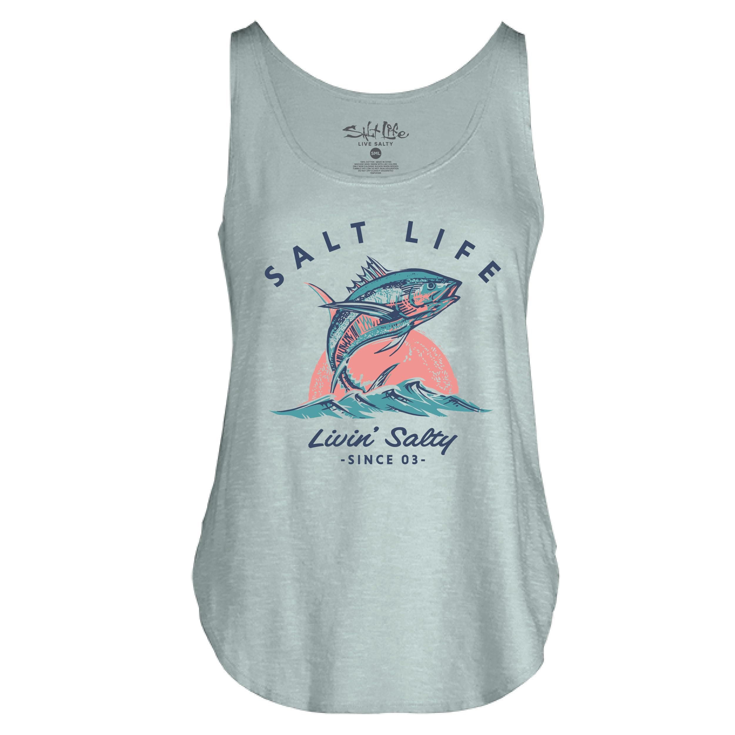 Salt Life Women's Epic Tuna Tank Top + Core Keyword + Attribute + User Group + Usage Scenario + Feature + Specification
