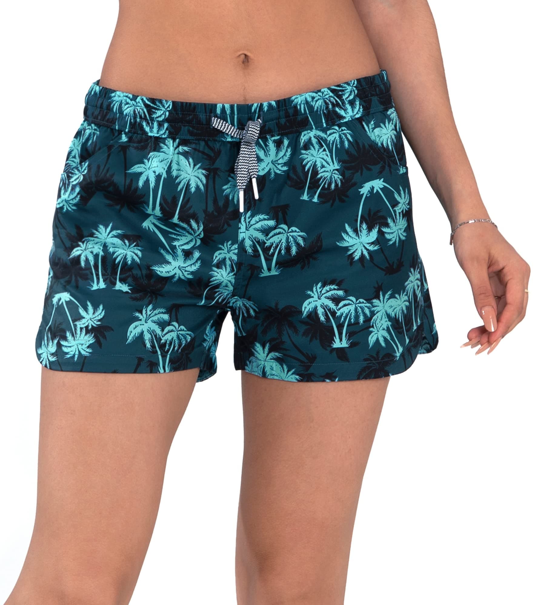UPF50+ Quick Dry Women's Swim Shorts for Summer Beach Days
| Women's Drawstring Board Shorts: UPF50+ Quick Dry Swim Sho