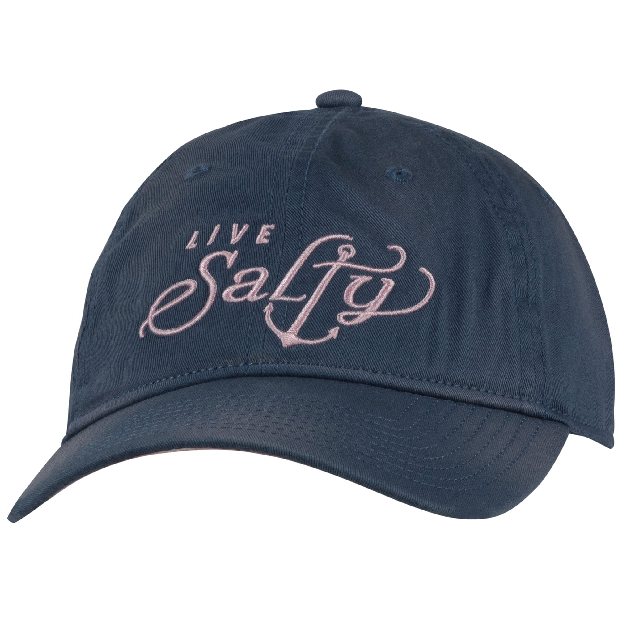 Salt Life Salty Anchor Youth Hat, Washed Navy: Cool Summer Beach Style for Teens, Outdoor Activities, Adjustable Fit and