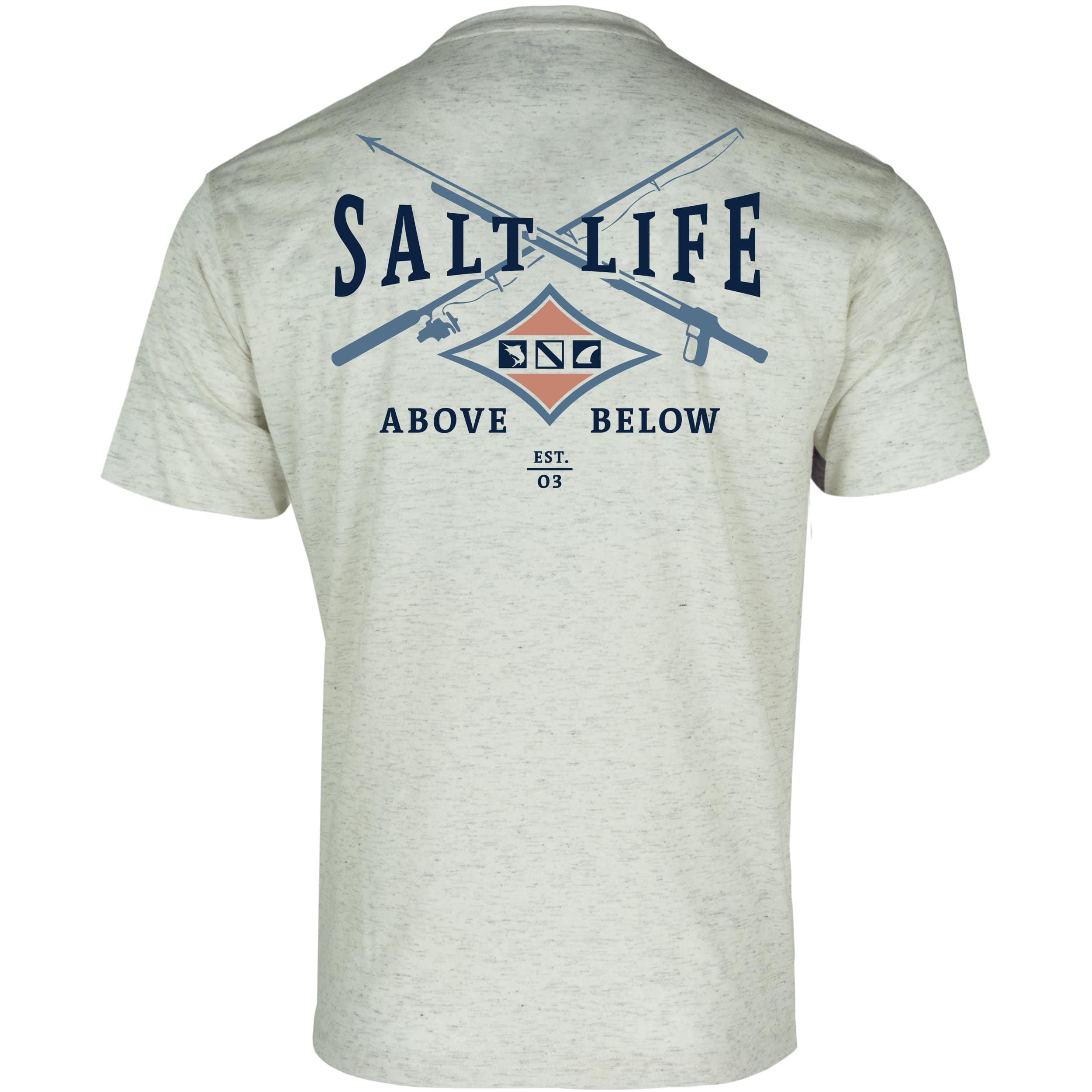 Salt Life Men's Comfortable Angler Tactics Short Sleeve Tee for Outdoor Fishing Adventures