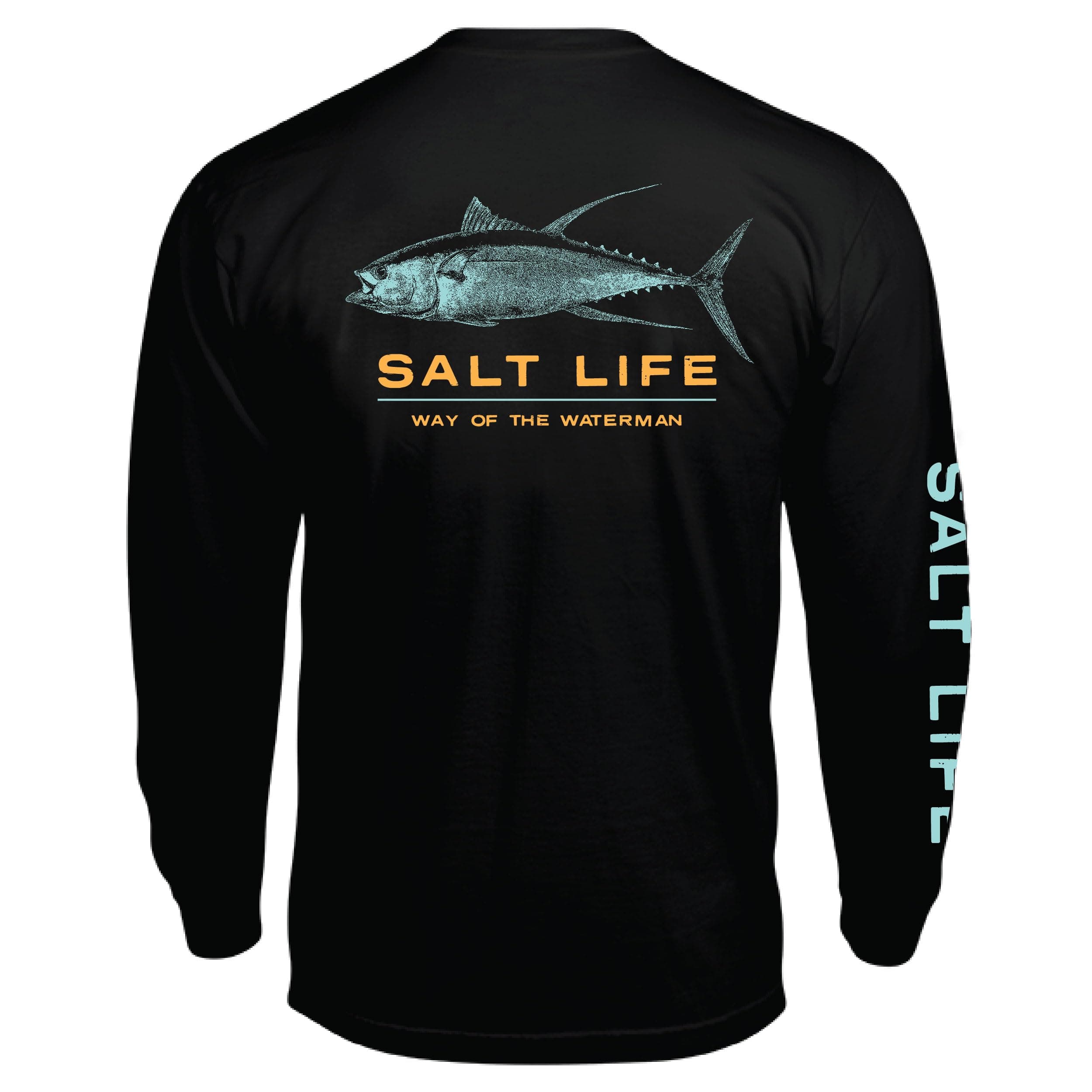 Salt Life Men's Deep Ventures Long Sleeve Tee - Casual Comfortable Cotton Tee for Men - Pool and Beach Outings - Soft St