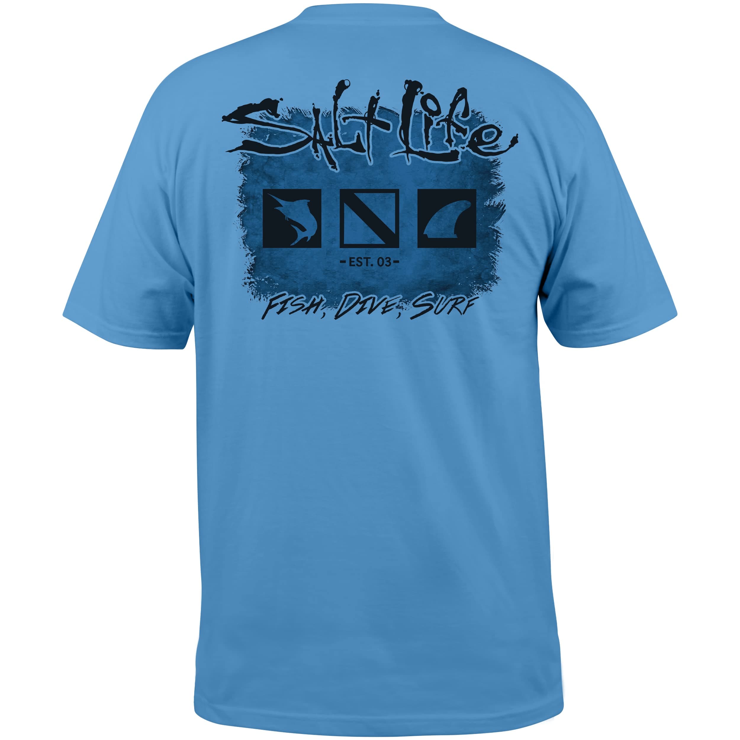 Salt Life Men's Old School Short Sleeve Classic Fit Pocket Shirt for Casual Wear, Stylish and Comfortable, Multiple Size