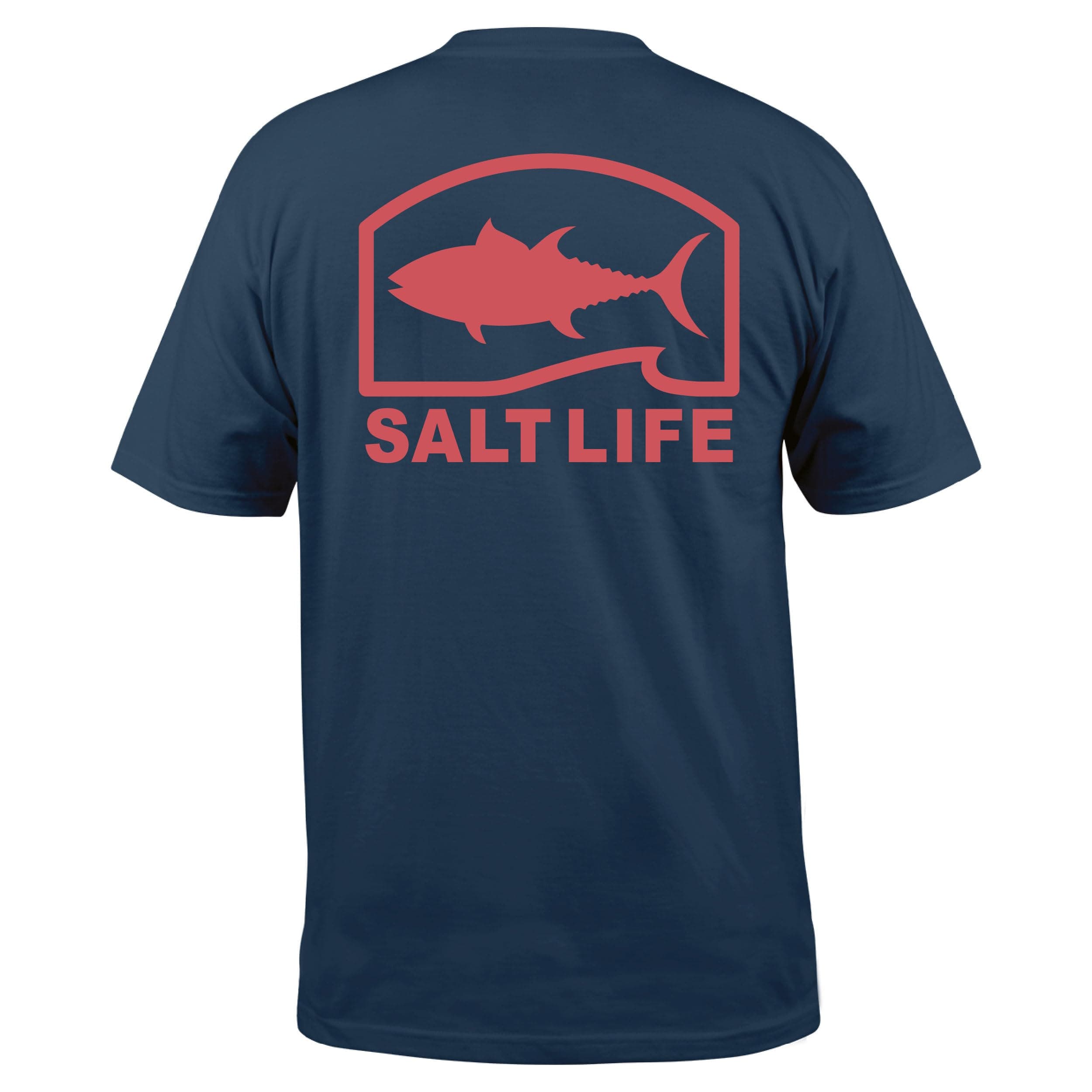 Salt Life Men's Pro Salt Tuna Short Sleeve Tee - Fishing Shirt, Men's, Blue, Medium, Soft Cotton Blend, Beach Day Shirt