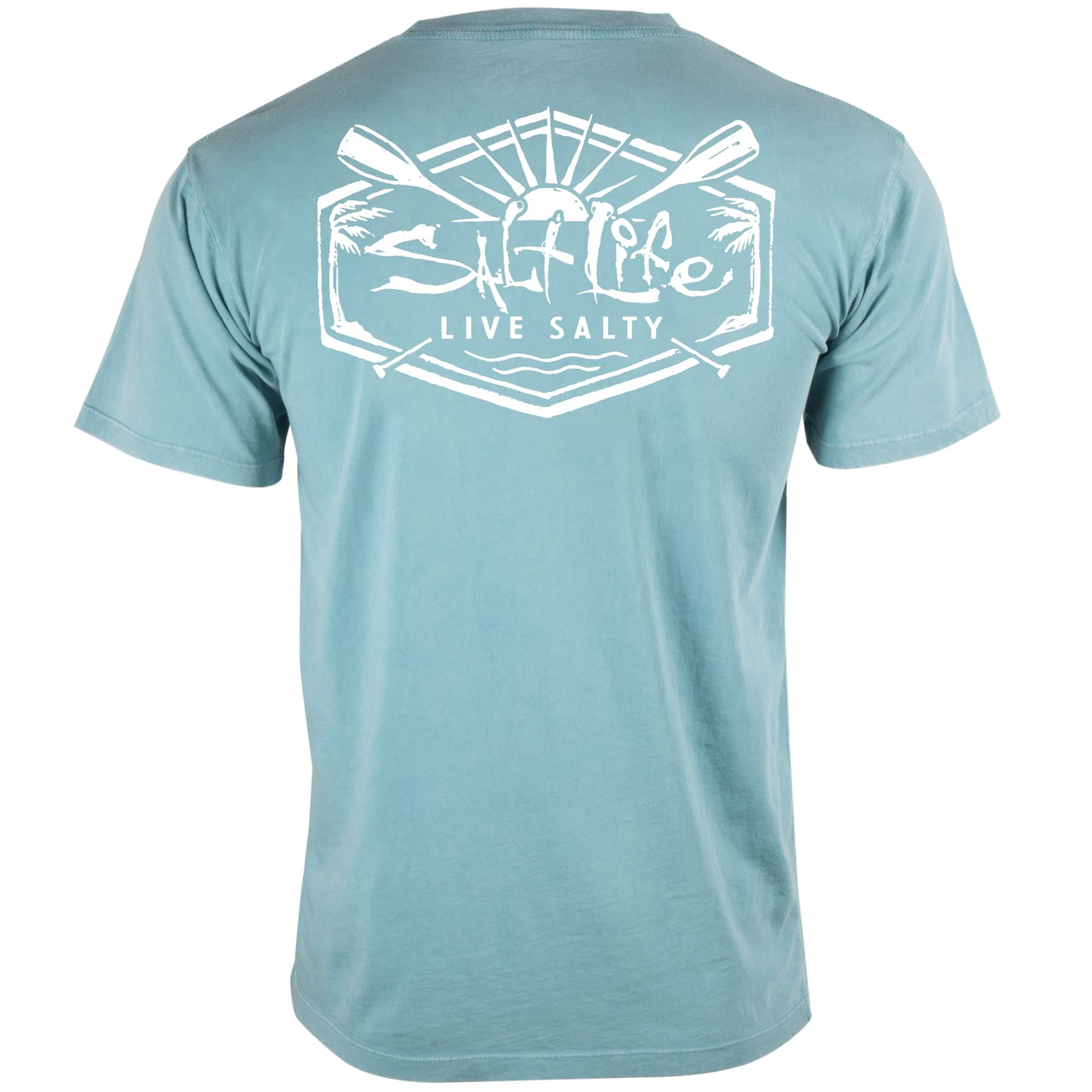 Salt Life Men's Comfort Fit Tee Shirt Salt Washed Paddle Short Sleeve