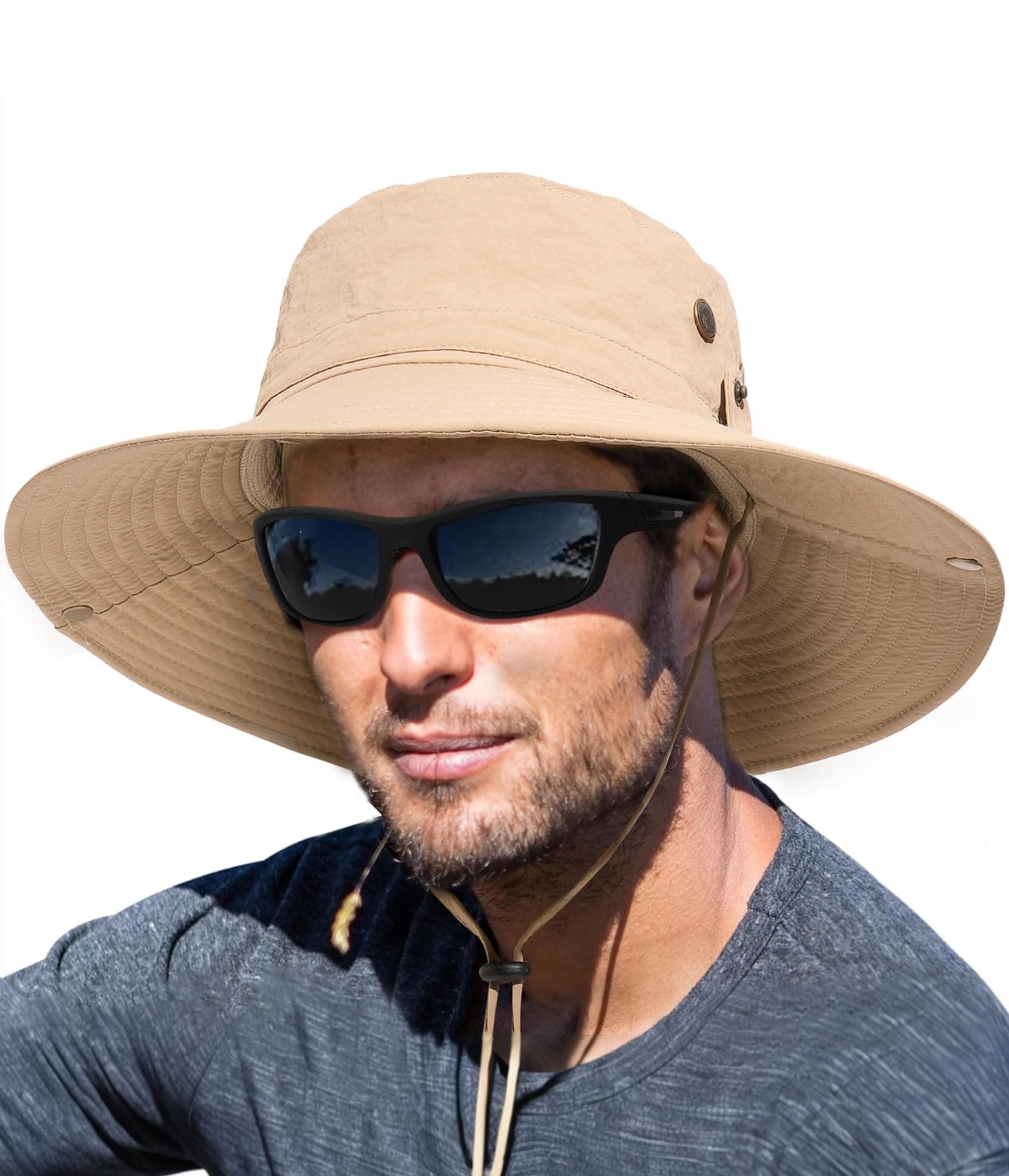 FURTALK Men's Fishing Hats UPF 80+ Sun Protection Outdoor Hiking Hats
| FURTALK Foldable Wide Brim Sun Hats for Men Fis