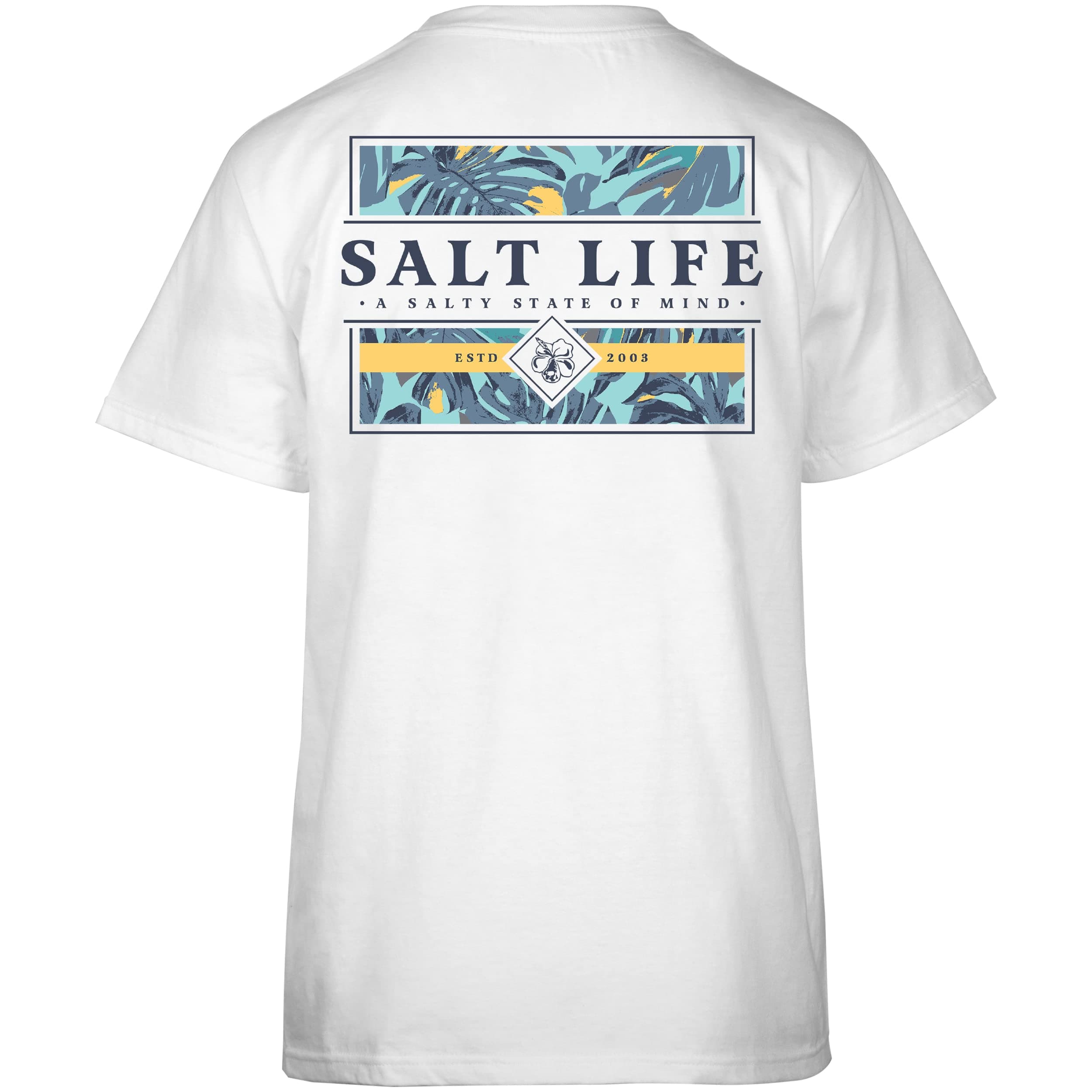 Salt Life Men's Hibiscus Long Sleeve Tee for Summer Beach Vacation Cool and Comfortable