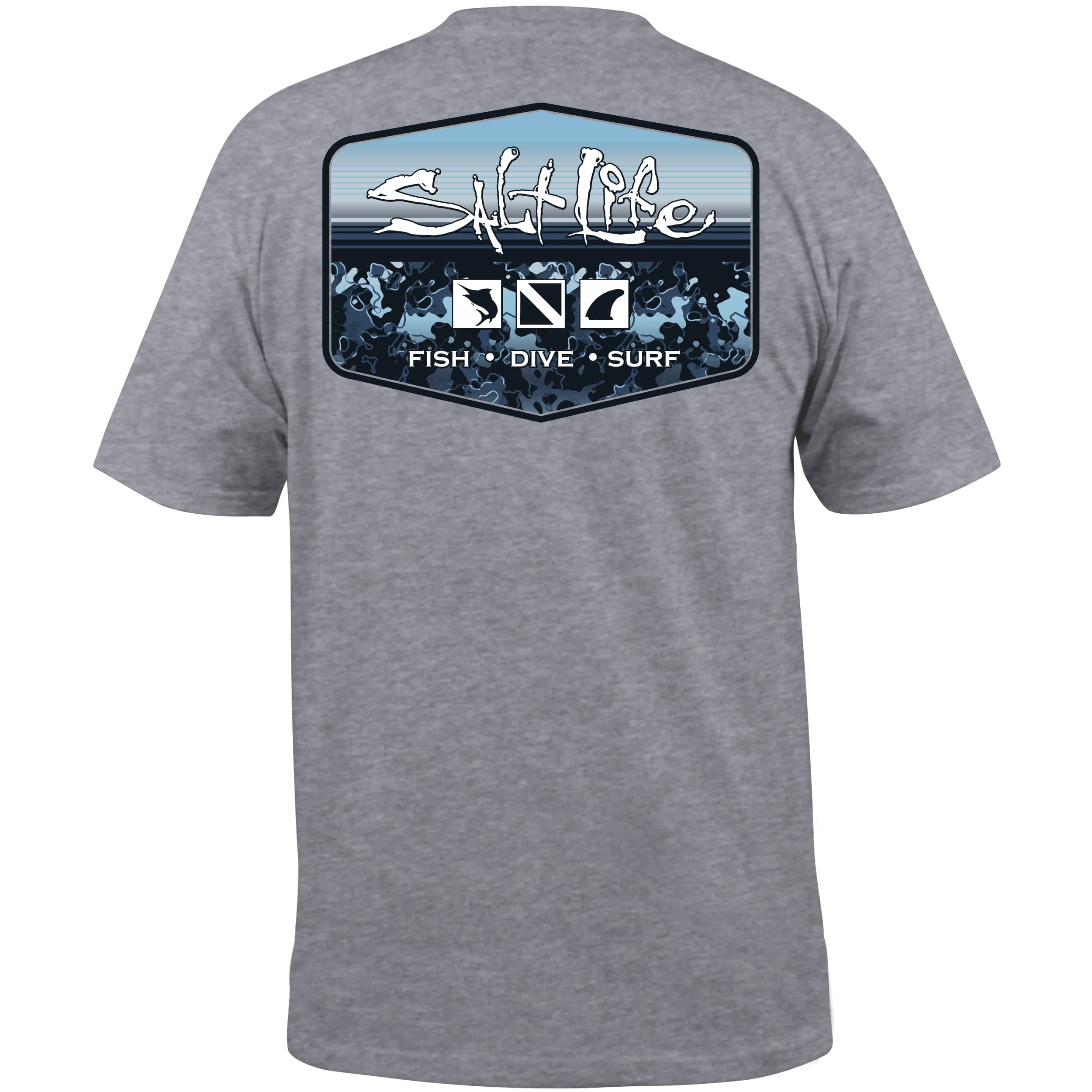 Salt Life Men's Standard Depth Badge Short Sleeve Pocket Tee