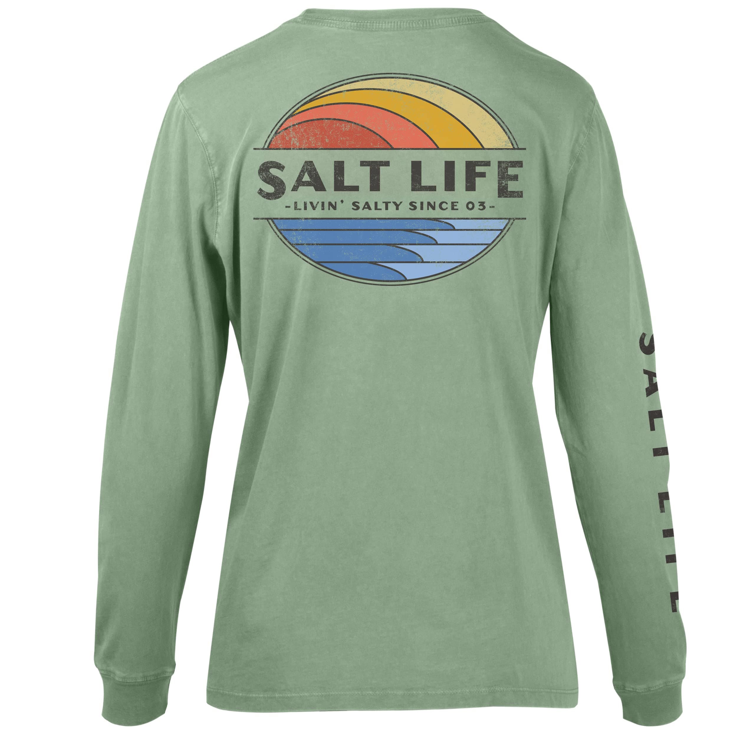 Salt Life Men's Vintage Rays Long Sleeve Boyfriend Tee for Casual Wear Comfort and Style Surf Lifestyle