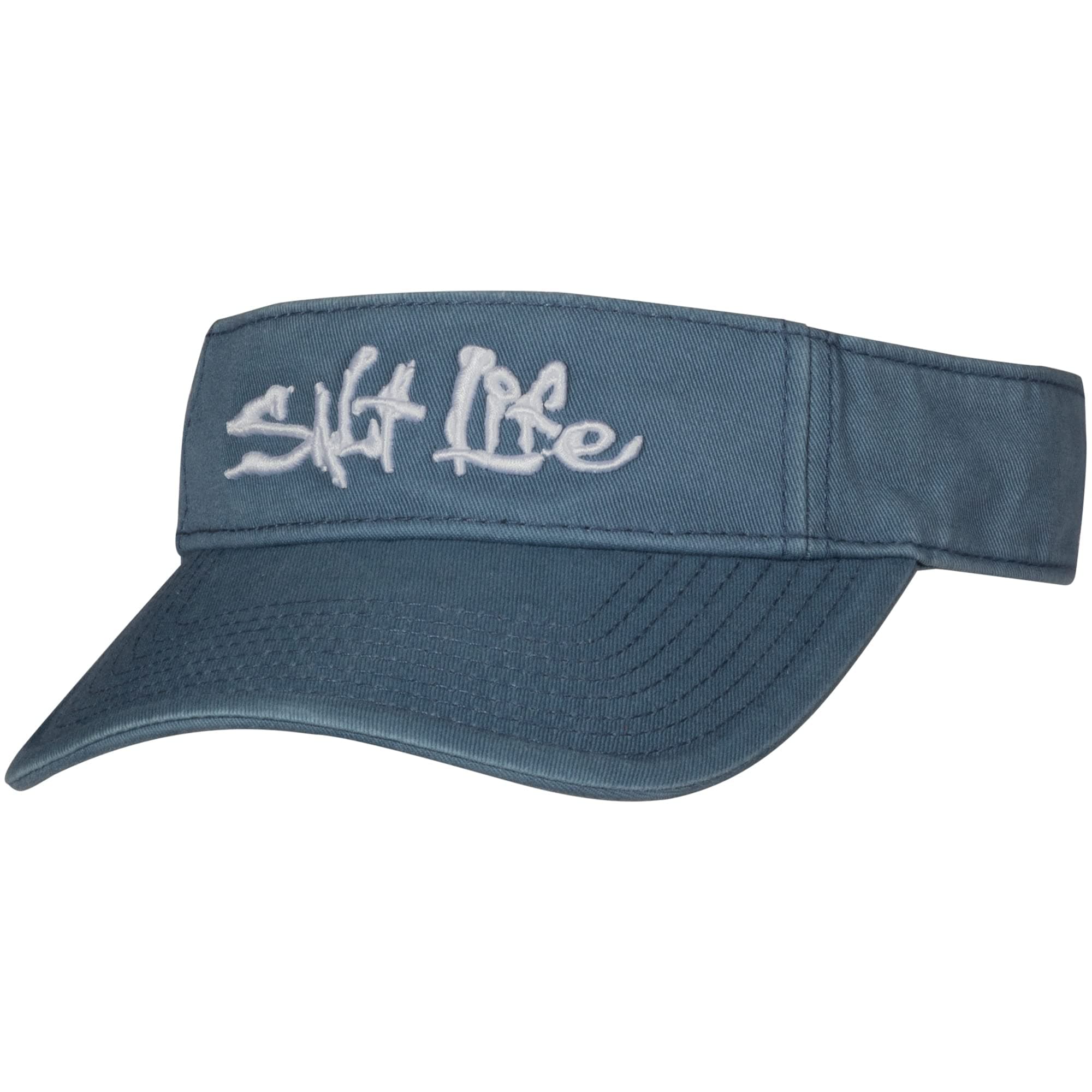 Salt Life Mens Coastal Blue Visor - Sun Protection, Breathable Ventilation, Stylish and Durable - One Size