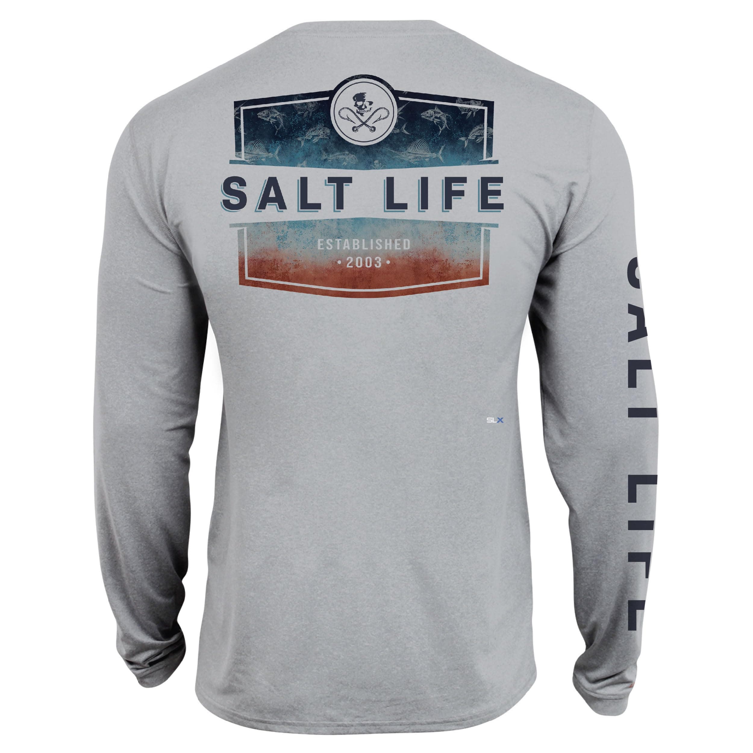 Salt Life Men's Ameritude Long Sleeve Performance Pocket Tee + Moisture Wicking + Comfortable Fit + Sun Protection + Siz