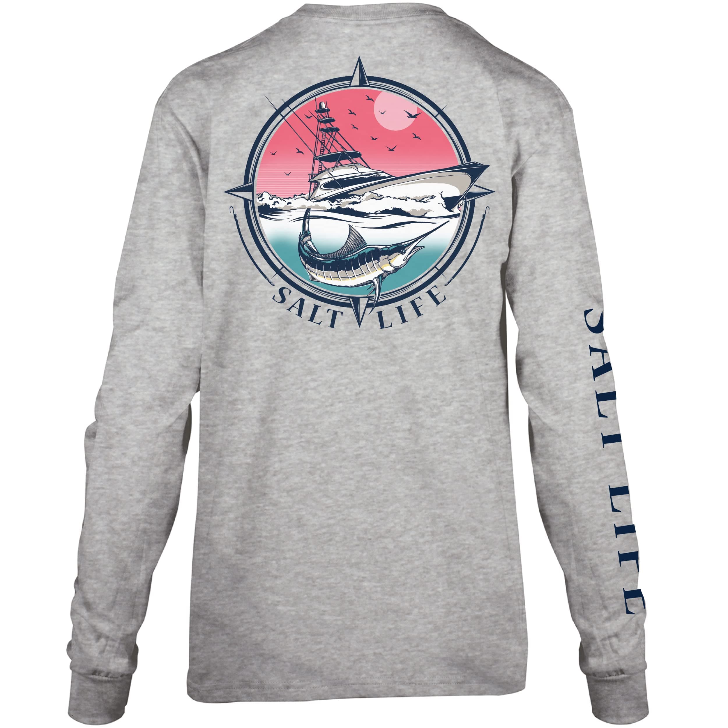 Salt Life Women's Maritime Marlin Long Sleeve V-Neck Tee CasualAppState
| Salt Life Women's Maritime Marlin Long Sleeve