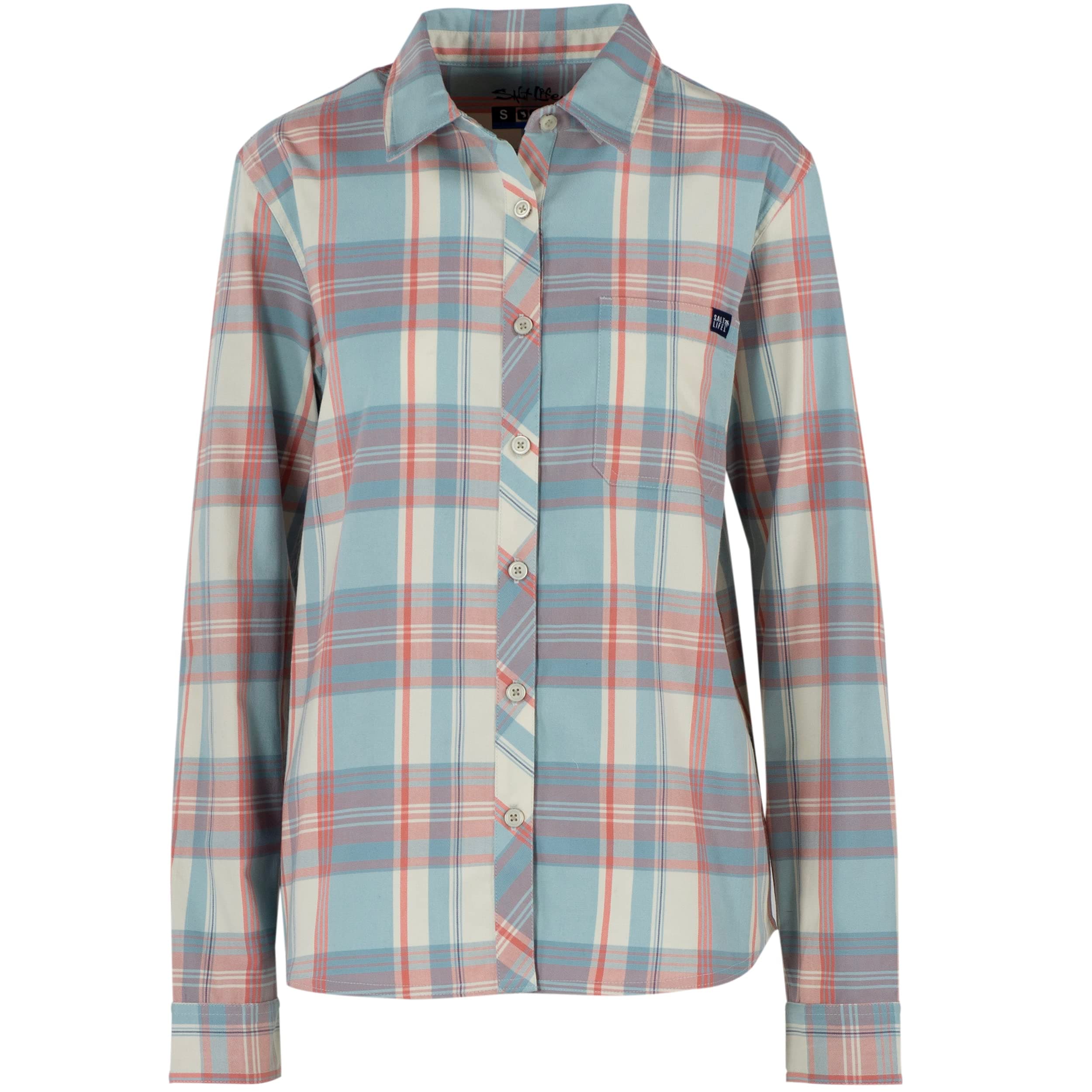 Salt Life Men's Comfortable Long Sleeve Performance Fishing Shirt for Outdoor Adventures