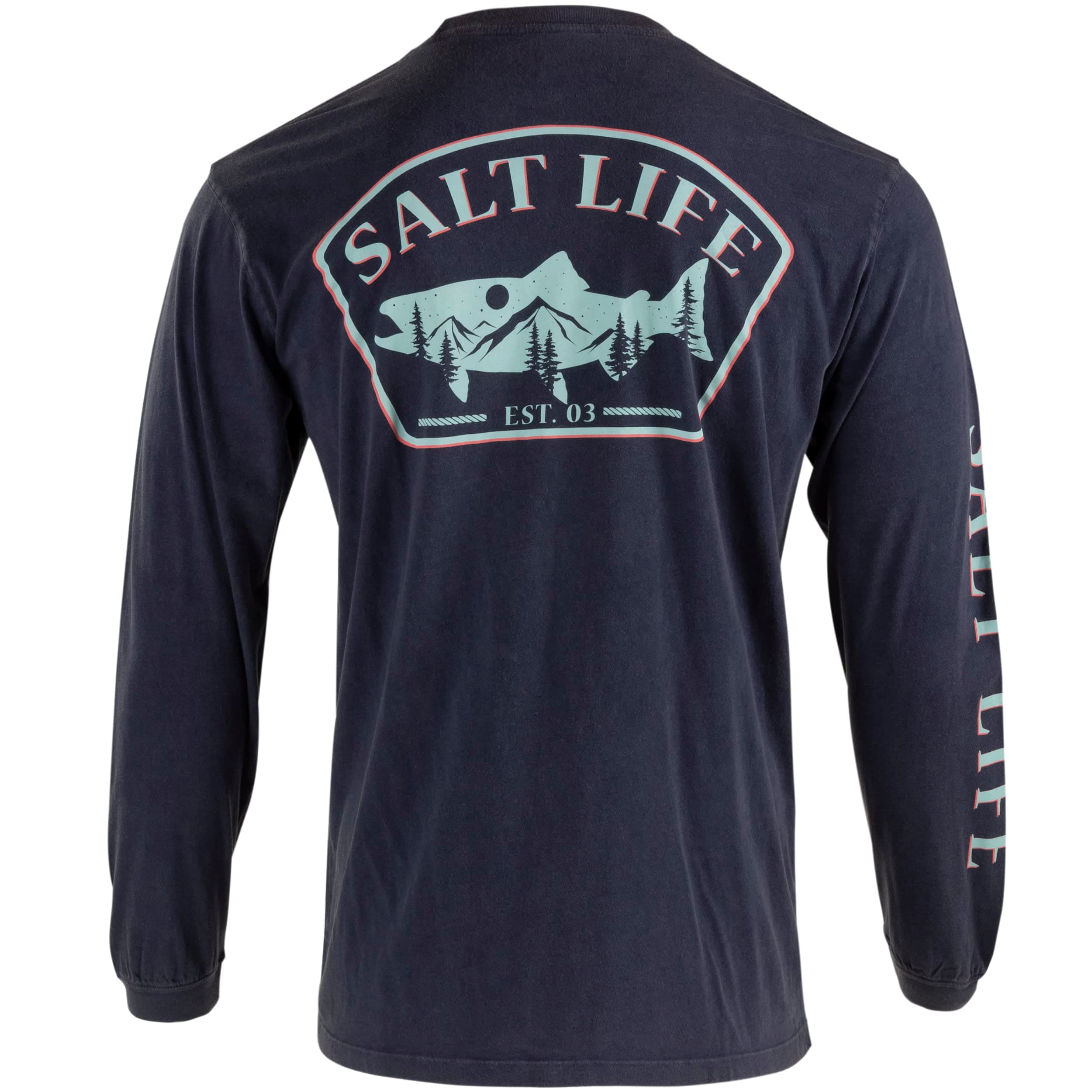Salt Life Women's King Salmon Long Sleeve Classic Fit Shirt for Outdoor Adventures with Comfortable Fabric and Stylish D