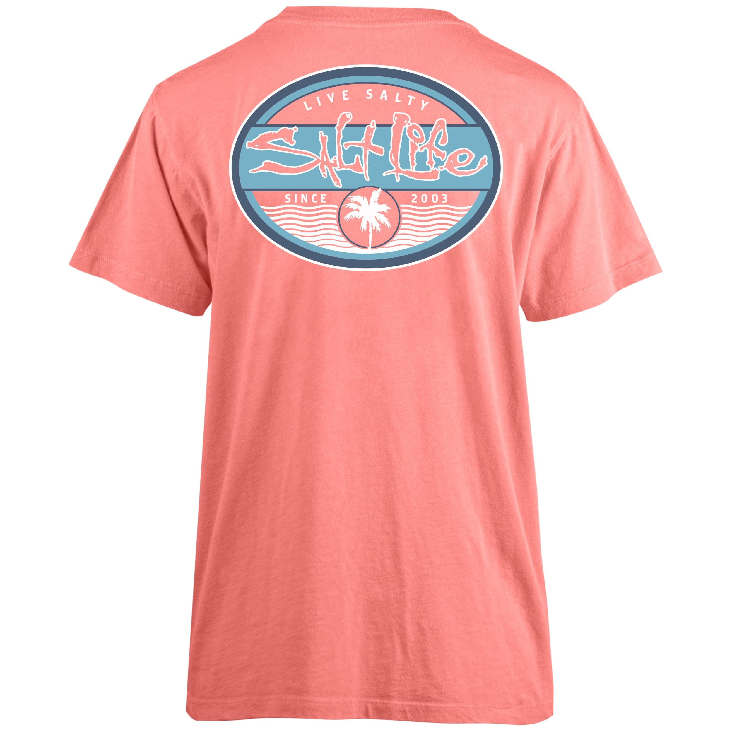Salt Life Women's Stylish Short Sleeve Salt Wash Tee for Casual Summer Days
| Salt Life Women's Comfortable Short Sleev