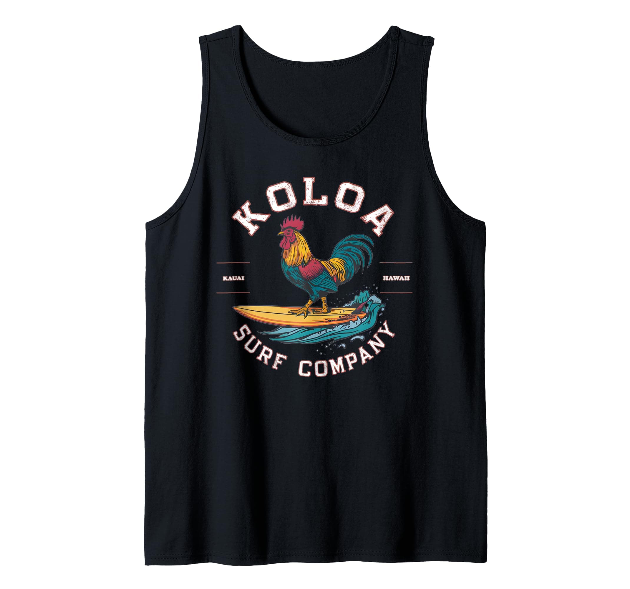 Koloa Surf Company Surfing Lightweight Graphic Tank Top for Men & Women Beach Summer Sport